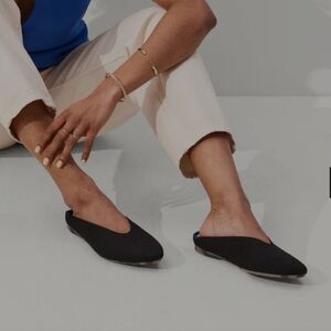 Rothy's The Almond Demi. Black. Size 9. New. Soft, flexible upper in black. NIB